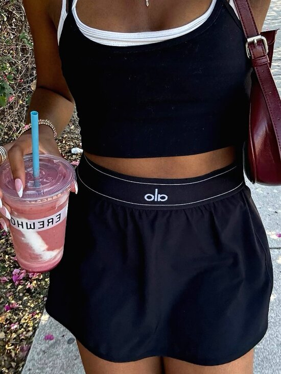 ALO Yoga Dresses & Skirts - 🏷️ALO Yoga Match Point Tennis Skirt Black (Sizes S/M/L)High-Waisted Design